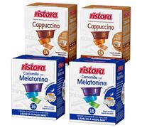 Ristora 64 capsule A Modo Mio CAMOMILLA MELAT+ CAPPUCCINO