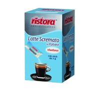 Ristora Bustine Stick LATTE Scremato in Polvere istantanee - 1 Espositore 100 STICK Monodose da 3 gr - Prodotto Senza Glutine - Prodotti da servizio Hotel e Alberghi -