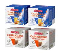 Ristora caps Dolce Gusto MIX 80pz CAMOMILLA ARANCIA MIELE + CAPPUCCINO NO LATTOS
