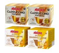 Ristora capsule Dolce Gusto MIX 80pz CAPPUCCINO PREMIUM + INFUSO ZENZERO LIMONE