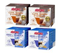 Ristora capsule Dolce Gusto MIX 80pz GINSENG e CANNELLA + ORZO e SAMBUCA