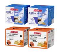Ristora capsule Dolce Gusto MIX 80pz ORZO e SAMBUCA + ZENZERO e CURCUMA