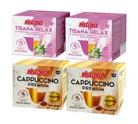 Ristora capsule Dolce Gusto MIX 80pz TISANA RELAX + CAPPUCCINO PREMIUM