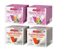 Ristora capsule Dolce Gusto MIX 80pz TISANA RELAX + CAPPUCCINO senza LATTOSIO