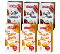 Ristora capsule Nespresso 30 CREME BRULEE + 30 MACCHIATO