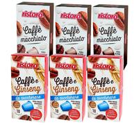 Ristora capsule Nespresso 60 MACCHIATO + 60 GINSENG da ZUCCHERARE