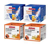 Ristora Dolce Gusto MIX 80 capsule CAMOMILLA ARANCIA e MIELE + ZENZERO e CURCUMA