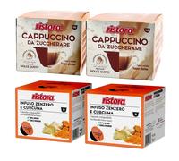 Ristora Dolce Gusto MIX 80 capsule CAP da ZUCCHERARE + ZENZERO e CURCUMA