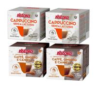 Ristora Dolce Gusto MIX 80 capsule CAPPUCCINO NO LATTOSIO + GINSENG e CANNELLA