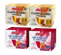 Ristora Dolce Gusto MIX 80 capsule CAPPUCCINO PREMIUM + MELOGRANO e MIRTILLO
