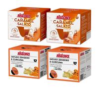 Ristora Dolce Gusto MIX 80 capsule CARAMEL SALATO + ZENZERO e CURCUMA