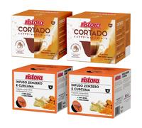 Ristora Dolce Gusto MIX 80 capsule CORTADO + ZENZERO e CURCUMA