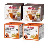 Ristora Dolce Gusto MIX 80 capsule GINSENG e CANNELLA + ZENZERO e CURCUMA
