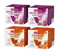 Ristora Dolce Gusto MIX 80 capsule MIRTILLO FRUTTI MISTI + CARAMEL SALATO