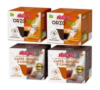 Ristora Dolce Gusto MIX 80 capsule ORZO BIO + GINSENG e CANNELLA