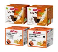 Ristora Dolce Gusto MIX 80 capsule ORZO BIO + ZENZERO e CURCUMA