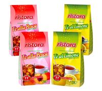 Ristora Tè al LIMONE + Tè alla PESCA - 4 confezioni da 1kg