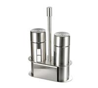 Ristorante Grade Salt Pepper Shaker Set with Oversized Clear Window and Ergonomic Spices Dispensing Control Accuracy Pour Condiment Container Kitchen