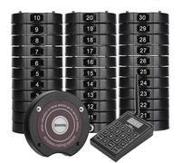 Ristorante Pager Server, Cercapersone ristorante Tastiera di chiamata 999 canali Cicalino con vibrazione wireless Confezione da 10-30 cercapersone(30pagers)