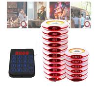 Ristorante Pager Server, Cercapersone wireless 15 pezzi 300 metri 3 modalità tastiera multi-chiamata for ristoranti