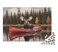 Ristoranti Lago Canoe Puzzle 1000 Pezzi In cartone Spesso, Un Tangram Per Enigma Per Lo Stress Relief, Ideale Per Quadro Fai Da Te, Regalo Di Compleanno Perfetto 52x38cm/1000pcs