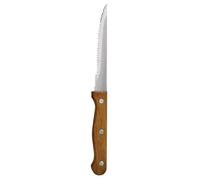 Ristorazione Apparecchio Superstore C136 coltelli da bistecca, manico in legno, colore: marrone (Confezione da 12)