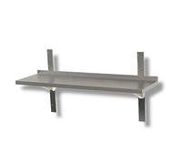 Ristotecno Mensola a Parete Singola Completa di Supporto. Prof. 30-120x30x4H