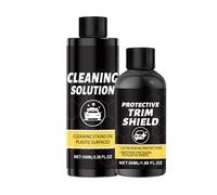 Ristrutturante Plastiche Auto | Kit di Lucidatura e Rinnovamento Veicolo,Kit Pulizia e Cura Plastiche Auto Antistatico per Interni - per Officina Garage SUV Camion RV