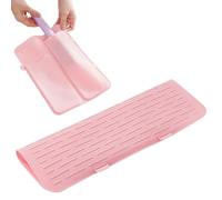 Ristyur Coperture per ferro arricciacapelli da viaggio, borsa in silicone per ferro da stiro, porta ferro e tappetino da viaggio, resistente al calore e antiscivolo per ferri piatti