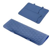 Ristyur Manicotto per ferro arricciacapelli, borsa da viaggio in silicone per ferro da stiro, supporto per ferro e tappetino, custodia da viaggio per ferro, resistente al calore e antiscivolo per
