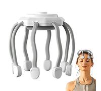 Ristyur Massaggiatore elettrico per la testa del cuoio capelluto, 10 contatti vibranti, massaggio magico, per donne, 3 modalità, massaggiatore portatile per il cuoio capelluto, antistress,