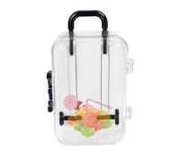 Ristyur Piccola valigia per - scatola trasparente per bagagli, scatola da viaggio per compleanni, matrimoni, decorazione vecchia casa, valigia box