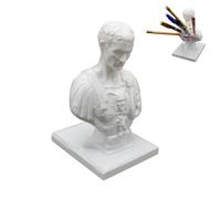 Ristyur Portapenne Julius Caesar, Portapenne con Statua Busto Giulio Cesare, Portapenne in Resina Idi Marzo, Creative Desk Organizers, Decorazione Artistica Scrivania per L'aula Ufficio Domestico