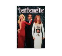 RISUANHENM Poster artistico decorativo per la stanza, motivo: Death Becomes Her su tela, decorazione artistica da parete per camera da letto, 60 x 90 cm, senza cornice