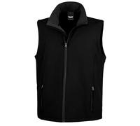 Risultato R232 M Softshell stampabile Bodywarmer, Unisex, R232M, Black/Black, M