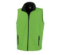 Risultato R232 M Softshell stampabile Bodywarmer, Unisex, R232M, Vivid Green, L