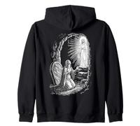 Risurrezione di Pasqua Tomba Vuota Visione Maddalena Felpa con Cappuccio