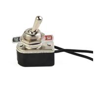 Risveglio 1 interruttore a levetta precablato SPST 6A 250 VAC con filo, 12 | Pannello Ritaglio On/Off Interruttore di Alimentazione per Automotive per Marine Barca Auto per Camion per RV per Moto