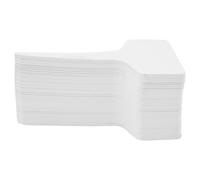 Risveglio 100 etichette bianche per piante, 6 x 3 x 10 cm, per etichette da giardinaggio in plastica, per segnare vasi di fiori, riutilizzabili, in PVC, a cupola per umidità