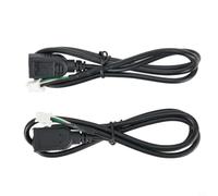 Risveglio 2 cavi di prolunga USB per auto Android, connettore da 4 pin a 6 pin, 75 cm per autoradio USB, per unità principali