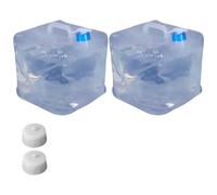 Risveglio 2 pezzi portatile per acqua brocca set, pieghevole LDPE contenitore con rubinetto campeggio sopravvivenza uso