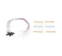 Risveglio 20pcs ABS metallo luci da parete bianco caldo scala HO | Confezione da 20 LED bianchi caldi, per 3 V AC/DC compatibile, include resistenze da 620 ohm, scala HO, perfetta vestibilità