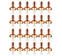 Risveglio 24 esche da pesca morbide in TPR per esche da pesca danzanti, esche da 7 cm, esche luya per pesca d'acqua dolce e salata, nero, verde, marrone, rosso (vinaccia)