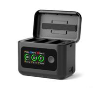 Risveglio 27W Veloce per Caricatore per Hub con Display LED per Osmo Action 6/5 per Pro, per Dual Slot USB- Custodia di ricarica, Alimentazione regolabile per Stazione Batteria