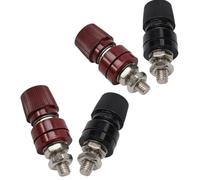 Risveglio 4pcs M8 Binding Post Terminali 200A connettori di alimentazione | Pali a vite isolati rosso nero per audio auto per camper barca pannelli scatola batteria solare
