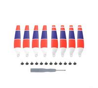 Risveglio 8 eliche di ricambio colorate per Mini 4/3 per Pro, lame in materiale PC a basso rumore, facili da installare, accessori per stabilità di volo migliorata (D)