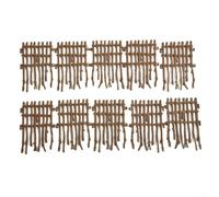Risveglio Accessori per modellismo treno OO Scale Fencing 5 disegni PVC Picket Fence per modellismo in miniatura layout 1:76 rapporto (marrone A)