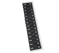 Risveglio Adesivi resistenti per macchine da palestra, 7-91 kg, trasparenti per etichette numeriche in polipropilene, attrezzature per il fitness, decalcomanie resistenti ai graffi, manubri, nero