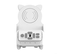 Risveglio Altoparlante wireless con pad di ricarica rapida da 15 W, sistema audio 5.3 e telecomando, per supporto compatto per telefono domestico e ufficio, 1000 mAh per batteria, bianco
