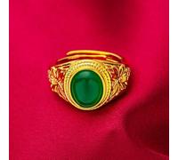 Risveglio Anello aperto in rame da donna, design unico | Design aperto regolabile, si adatta a taglie da 3 a 5 cm, comodo da indossare, materiale in rame, toni verdi e rossi